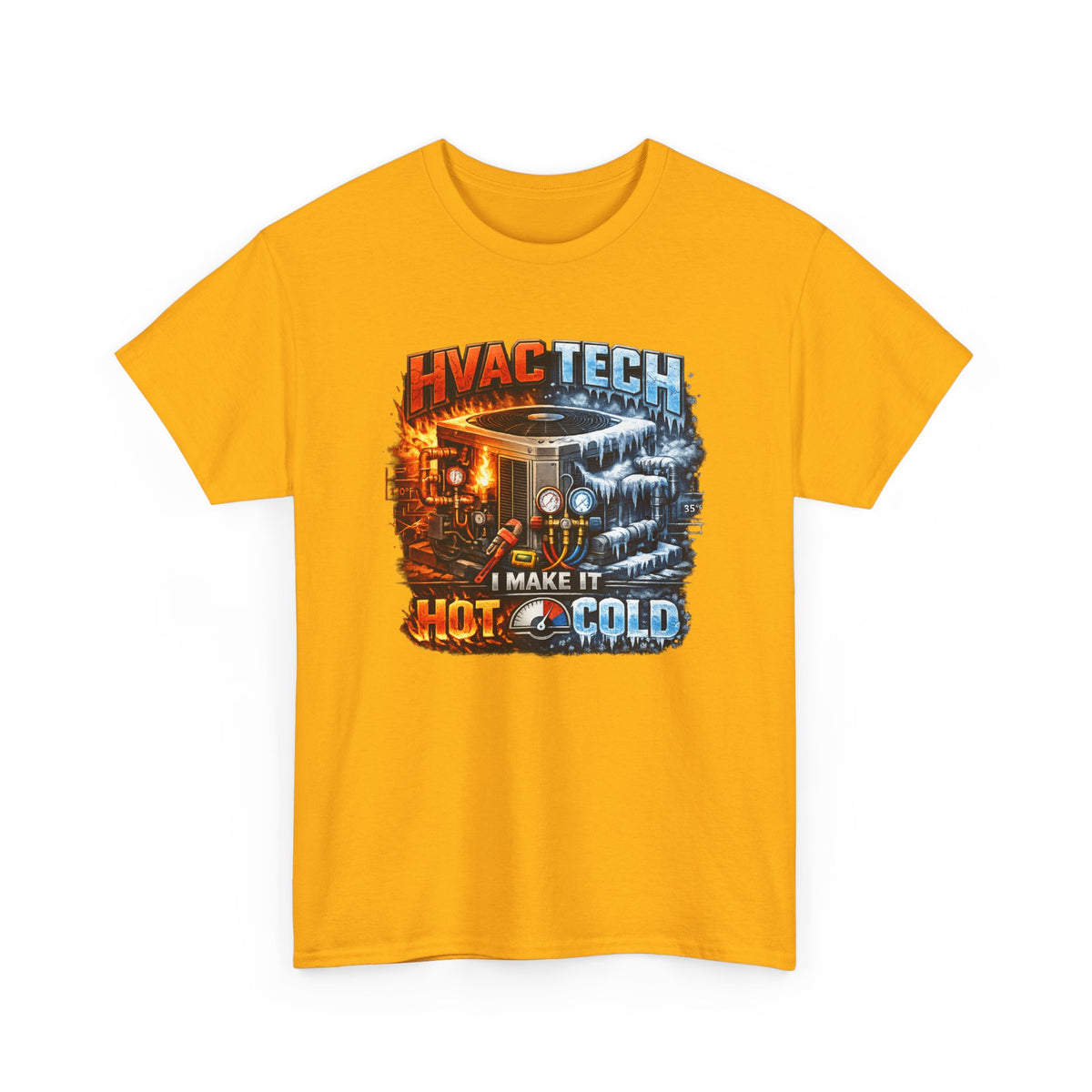 HVAC Tech T‑Shirt – "I Make It Hot & Cold" HVAC Technician Work Tee