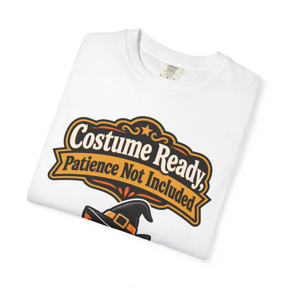 Costume Ready, Patience Not Included Halloween Shirt, Funny Black Cat Tee