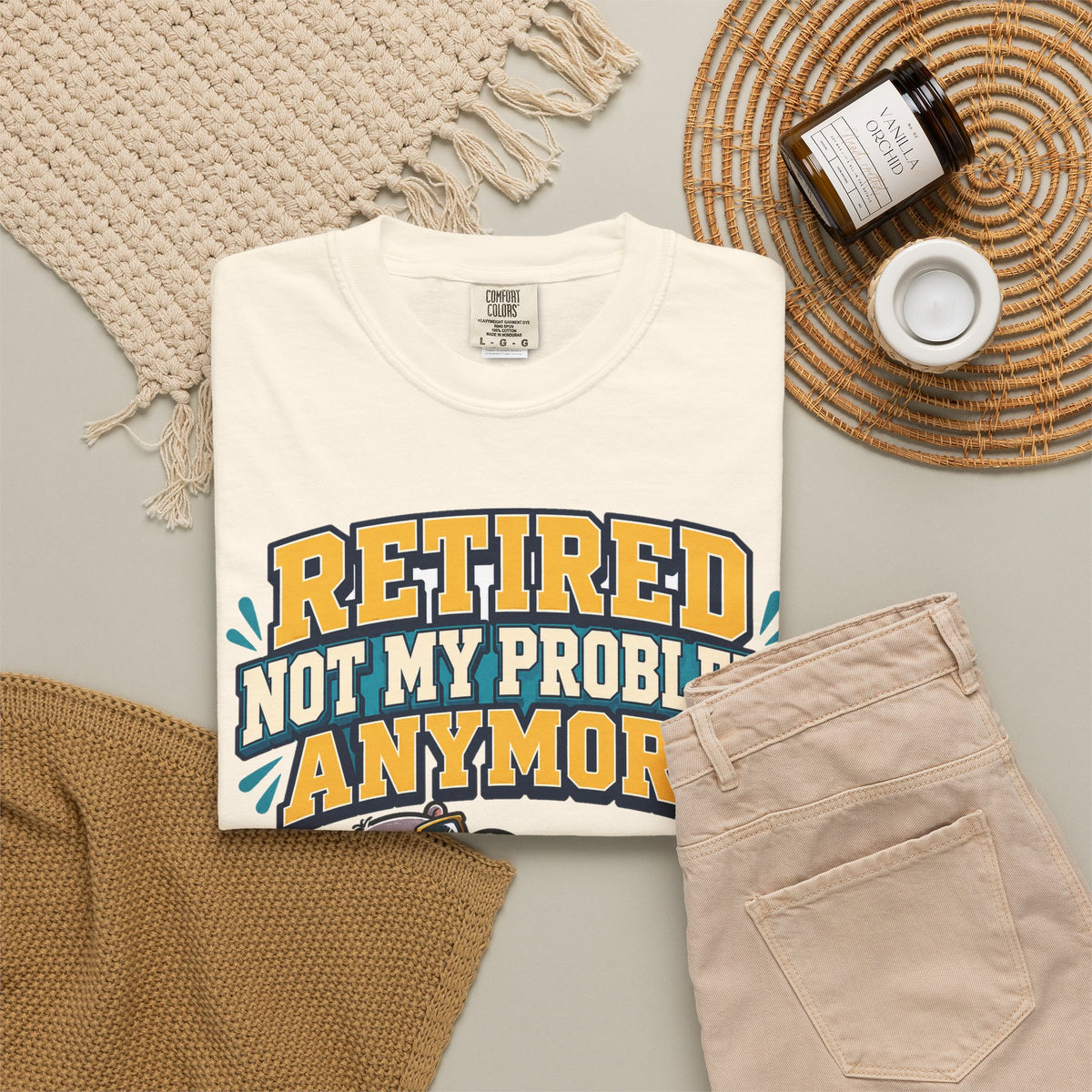 Funny Retirement Shirt For Man Retired Not My Problem Anymore | Funny Retirement Shirt | Sarcastic Quote Shirt | Gift