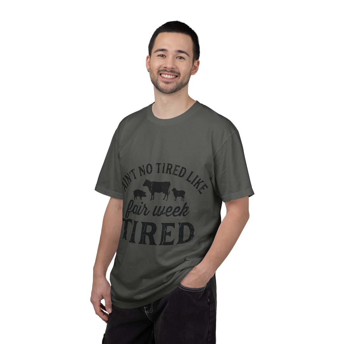 Ain't No Tired Like Fair Week Tired Shirt, Funny Livestock Show Tee, County Fair Mom Shirt, 4H Gift