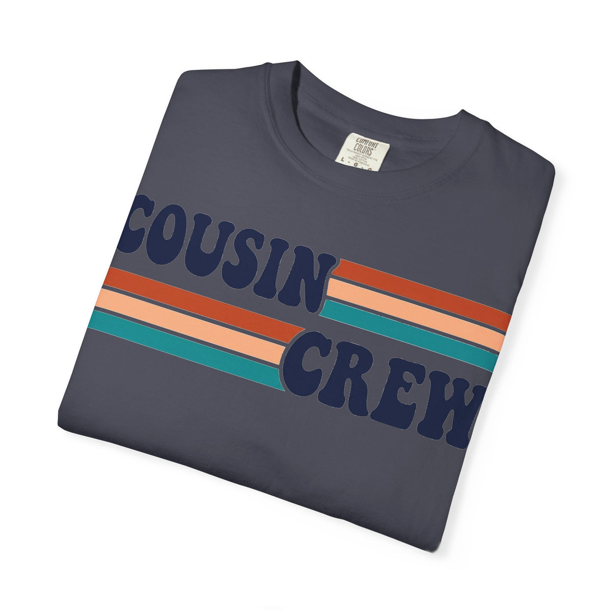Cousin Crew Retro Stripe Shirt, Vintage Matching Family Tee, Cousin Reunion Shirt, Family Gift