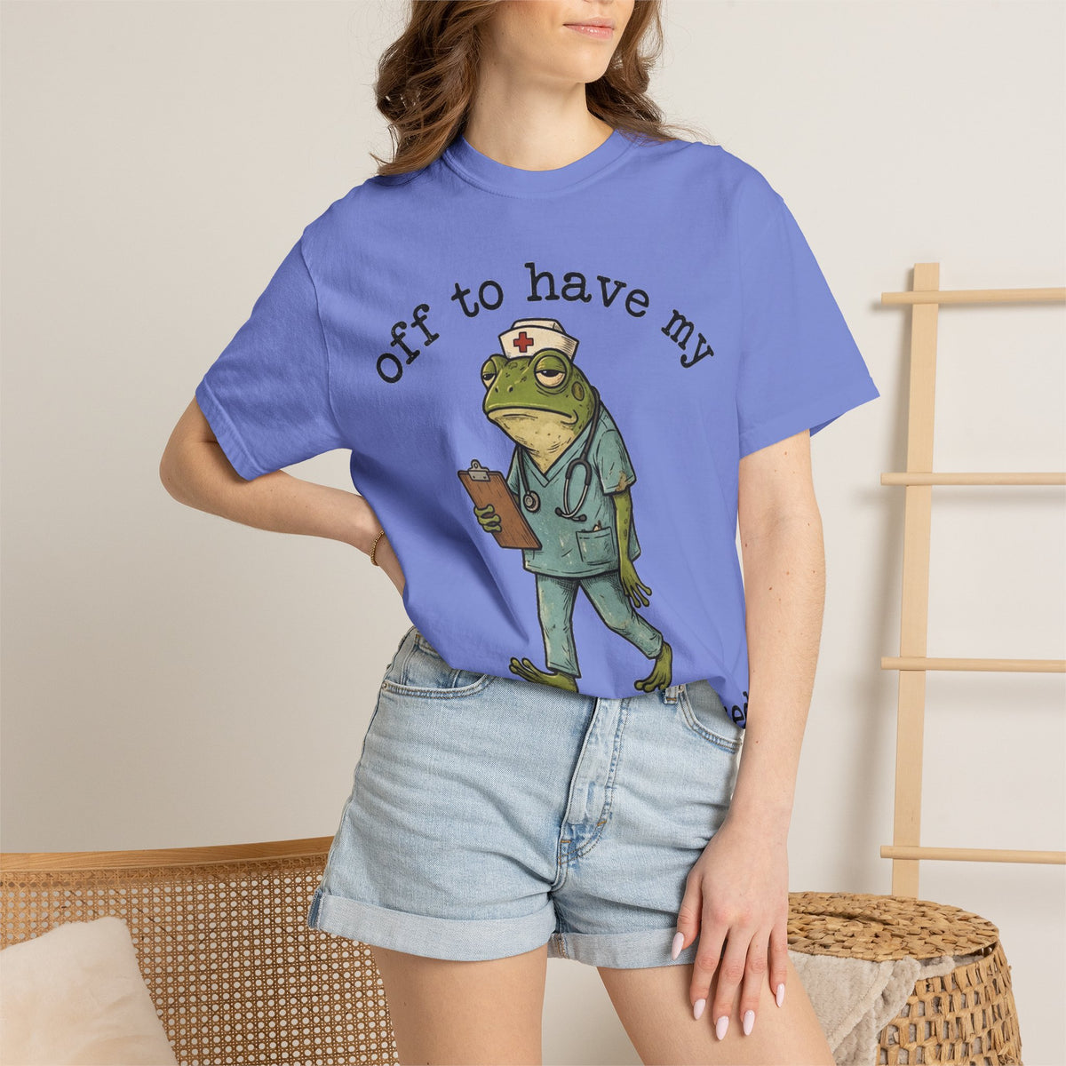 Off To Have My Flabbers Gasted Shirt, Funny Nurse Frog Tee, Sarcastic Scrubs Shirt, RN Gift