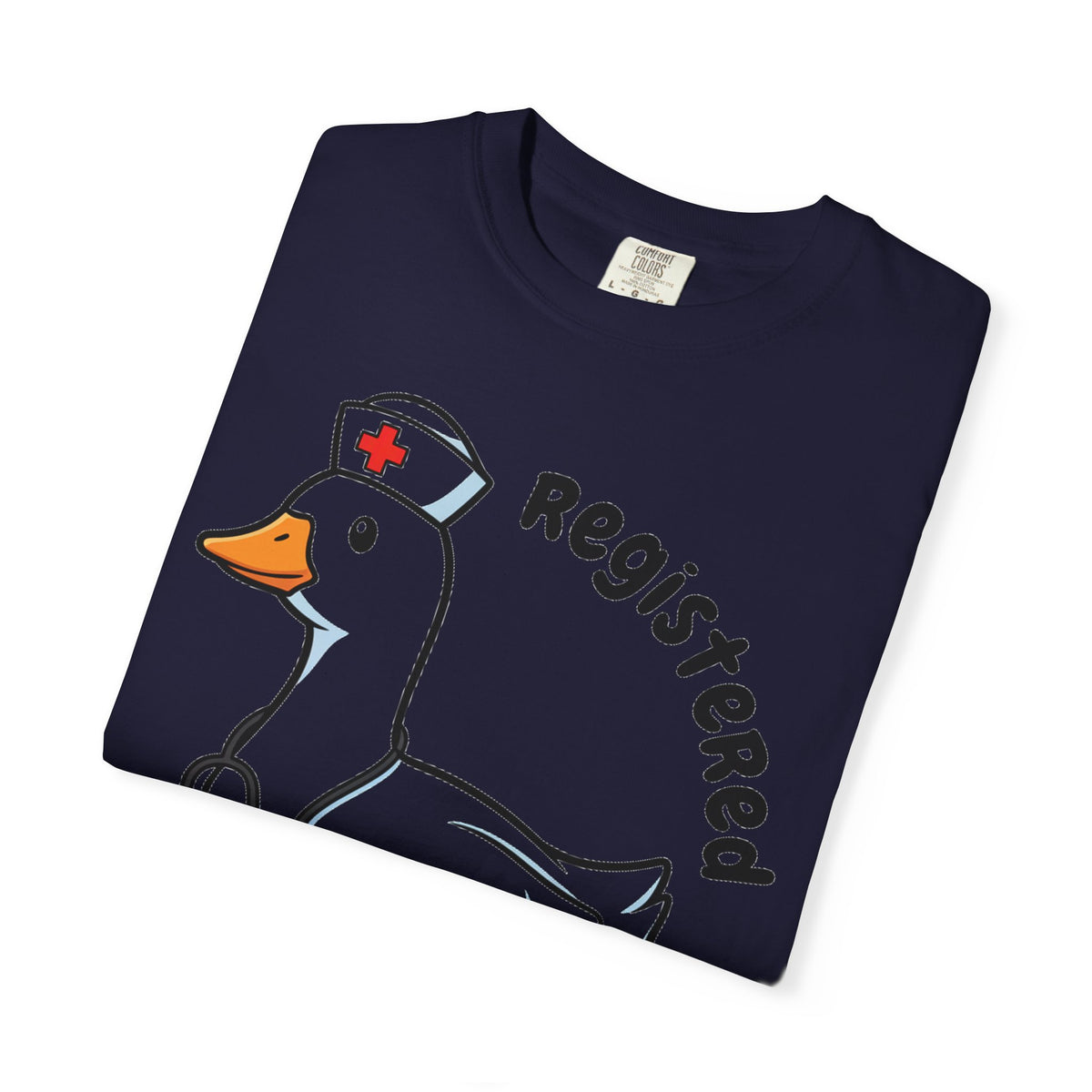 Registered Silly Goose Curved Shirt, Nurse Goose Stethoscope Tee, Funny Nurse Shirt, RN Gift
