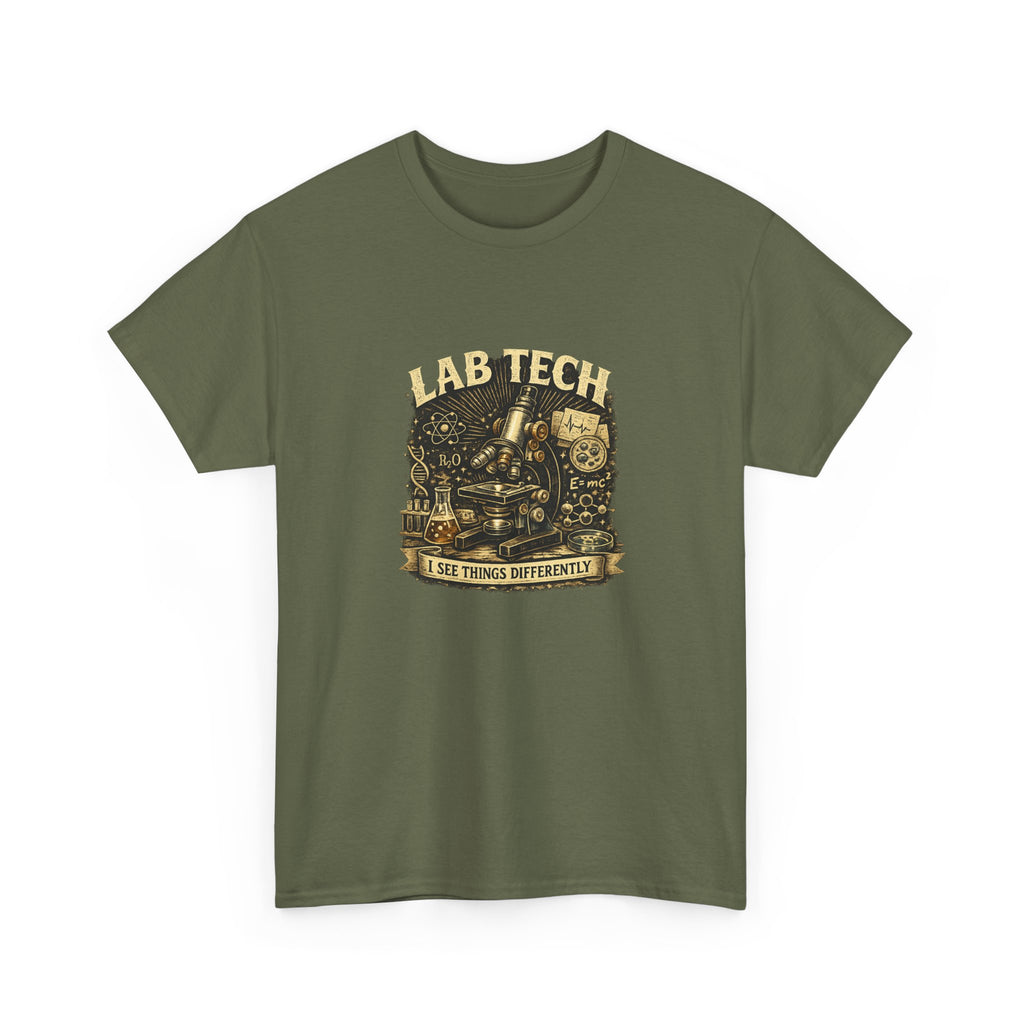 Lab Tech T-Shirt — "I Make Things Different" Vintage Science Tee