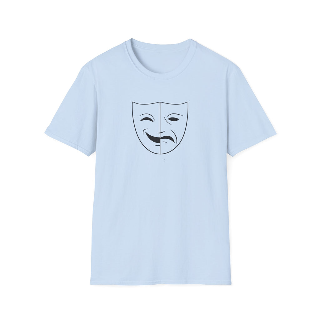 Theatre Mask Shirt, Drama Comedy Graphic Tee, Actor Gift