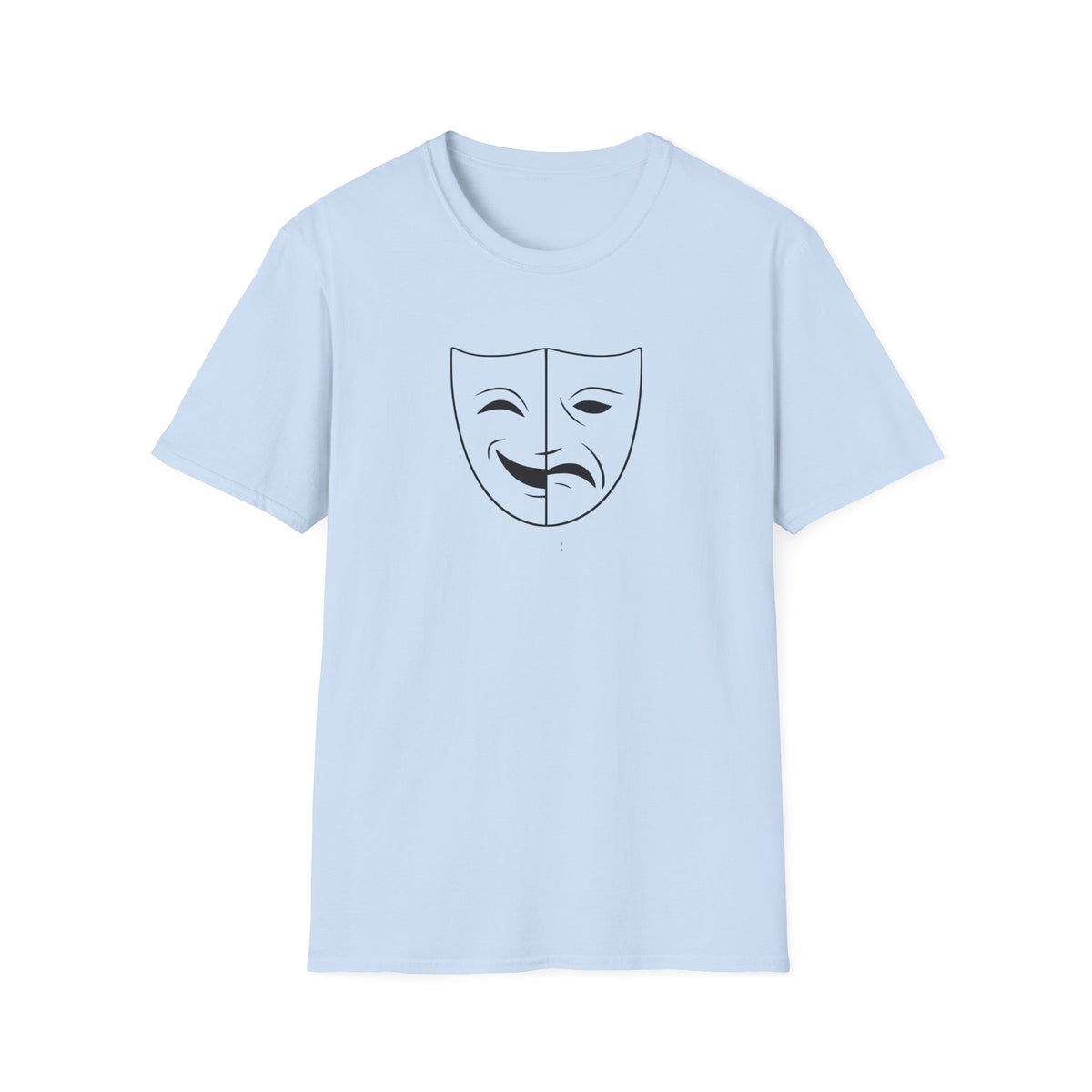 Theatre Mask Shirt, Drama Comedy Graphic Tee, Actor Gift