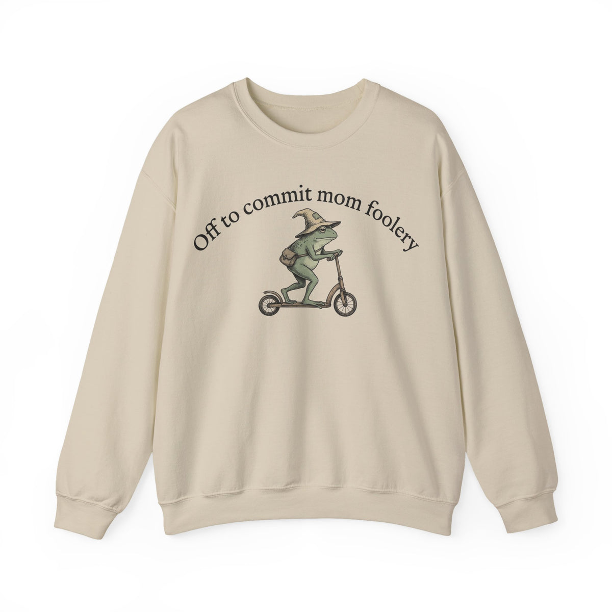Off To Commit Mom Foolery Sweatshirt, Funny Frog Witch Mom Sweatshirt, Sarcastic Mama Sweatshirt, Halloween Mom Gift, Spooky Mama Scooter Fr