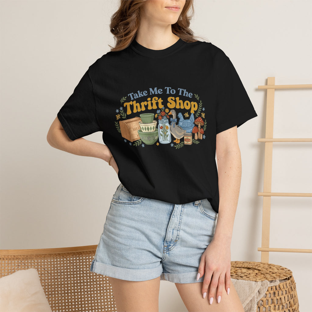 Take Me To The Thrift Shop Wide Shirt, Retro Thrift Finds Tee, Vintage Pyrex Shirt, Thrifter Gift