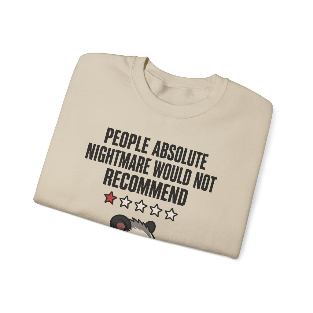 Introvert Sweatshirts For Men People Absolute Nightmare Would Not Recommend | Funny Introvert Sweatshirt | Sarcastic Quote Sweatshirt | Gift