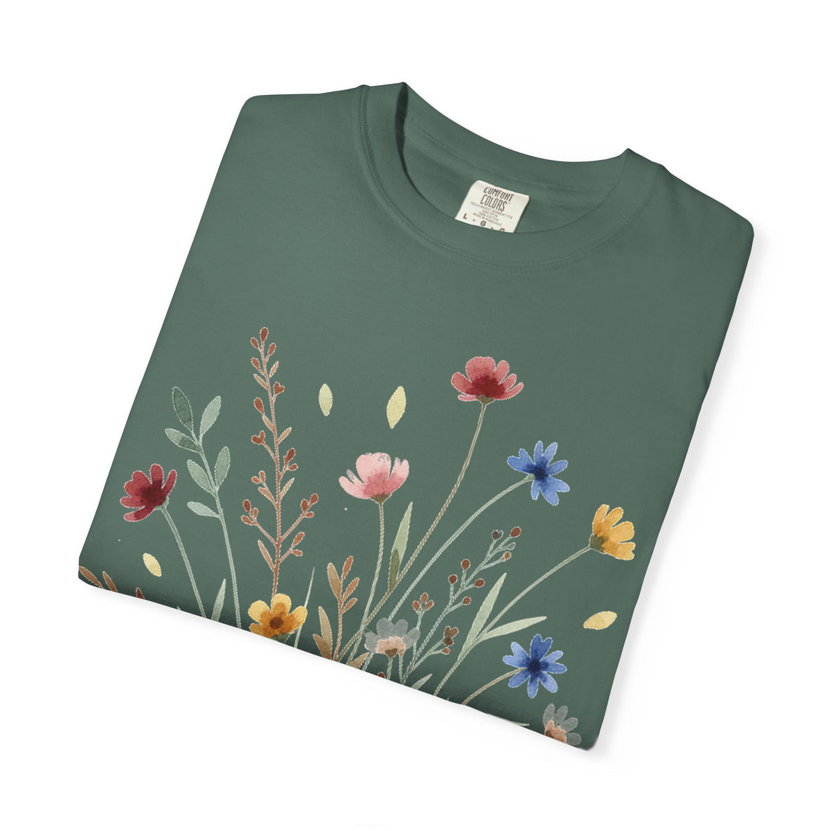 Watercolor Wildflower Bouquet Shirt, Painted Meadow Flowers Tee, Cottagecore Botanical Shirt, Garden Lover Gift