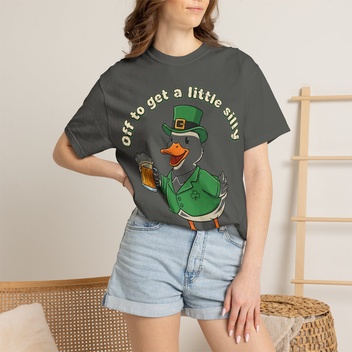Off To Get A Little Silly Duck Shirt, Leprechaun Suit Beer Duck Tee, Funny St Patricks Day Shirt, Irish Gift