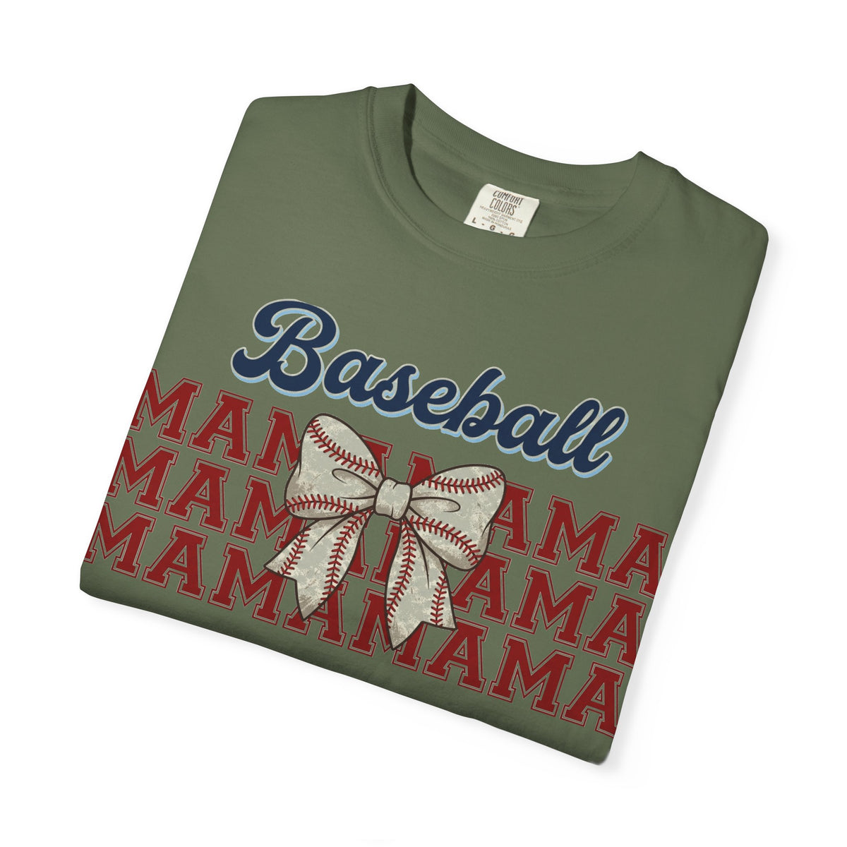 Baseball Mama Shirt, Stacked Varsity Mama Tee, Baseball Bow Mom Shirt, Game Day Baseball Mom Gift