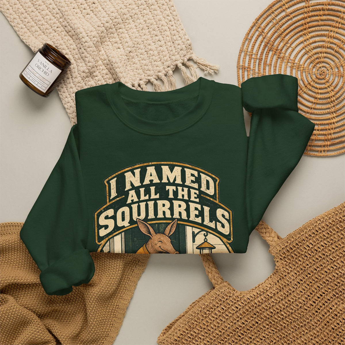Funny Retirement Sweatshirt I Named All The Squirrels Retired Gift Comfort Colors Tee for Men and Women