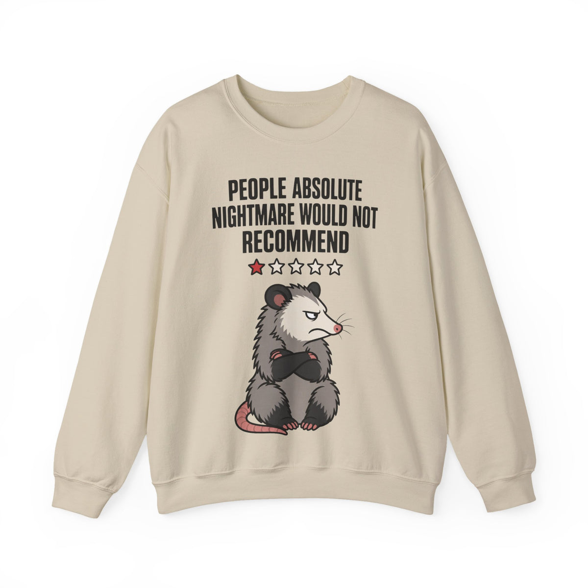 Introvert Sweatshirts For Men People Absolute Nightmare Would Not Recommend | Funny Introvert Sweatshirt | Sarcastic Quote Sweatshirt | Gift
