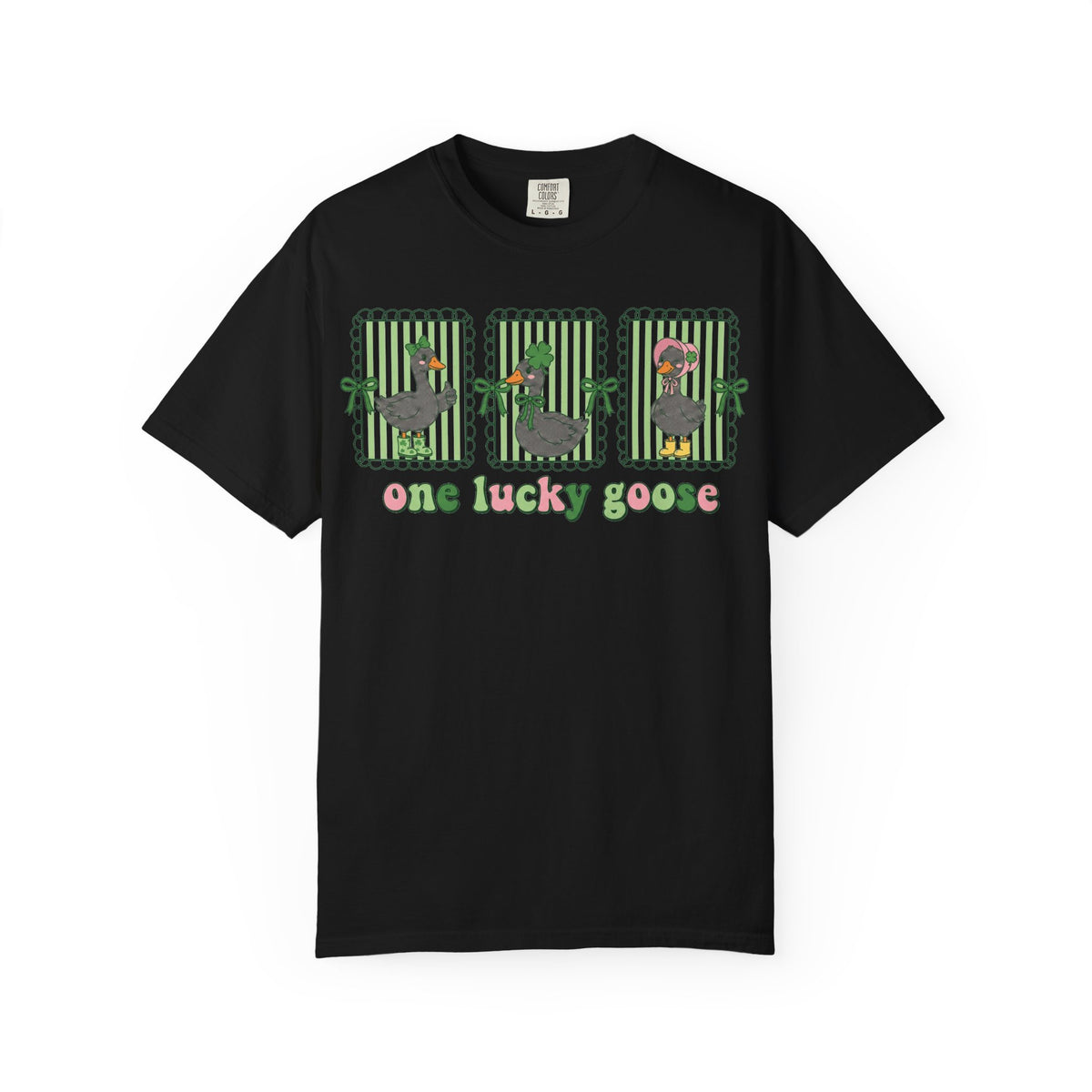 One Lucky Goose Shirt, St Patricks Day Goose Trio Tee, Funny Irish Shirt, Shamrock Gift