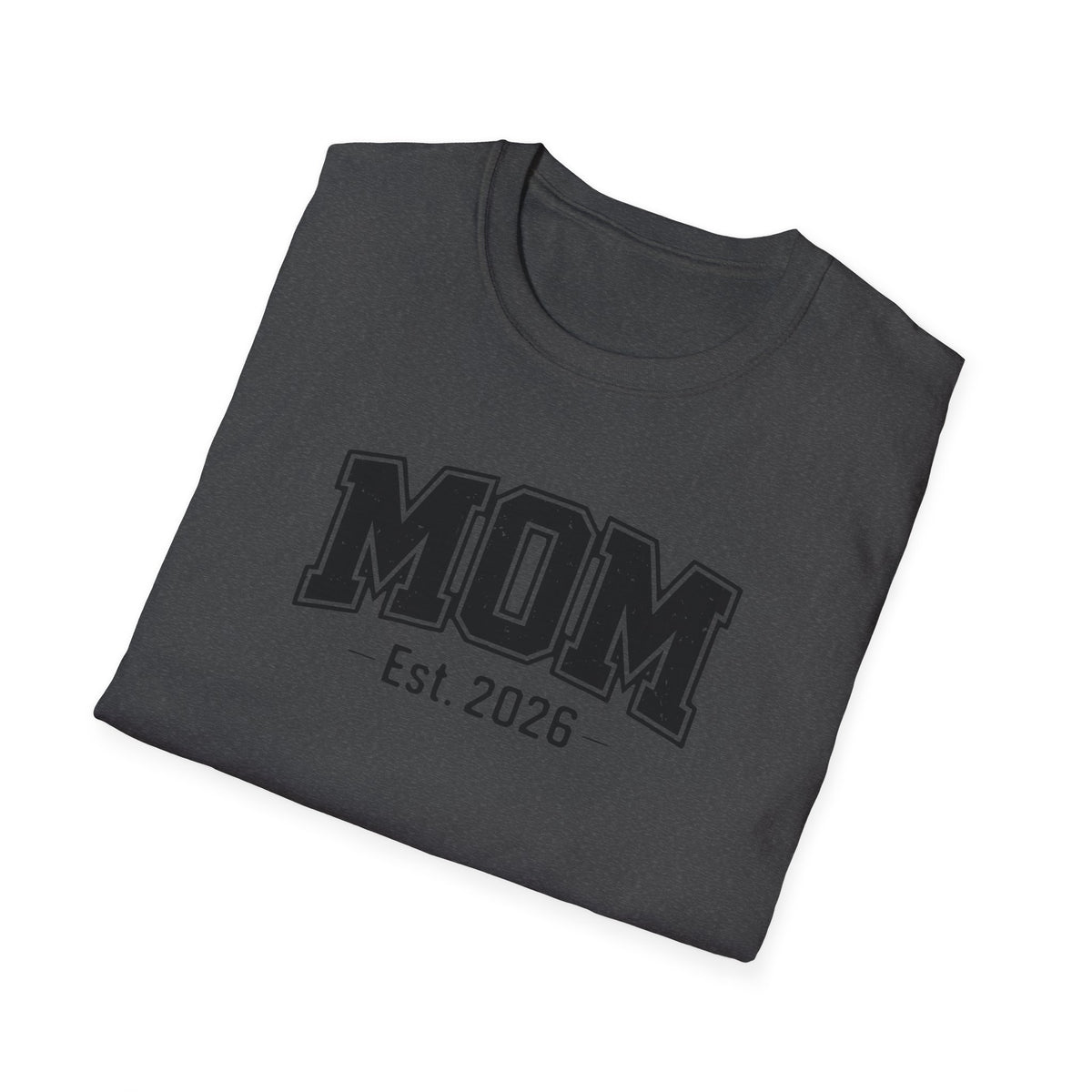 Mom Est. 2026 T-Shirt — Vintage Collegiate New Mom Tee