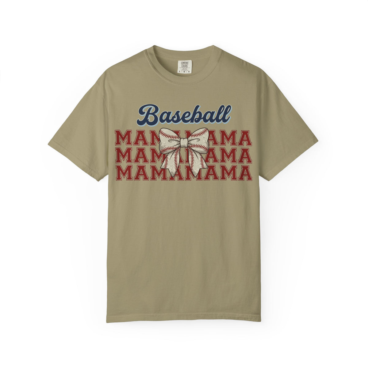 Baseball Mama Shirt, Stacked Varsity Mama Tee, Baseball Bow Mom Shirt, Game Day Baseball Mom Gift