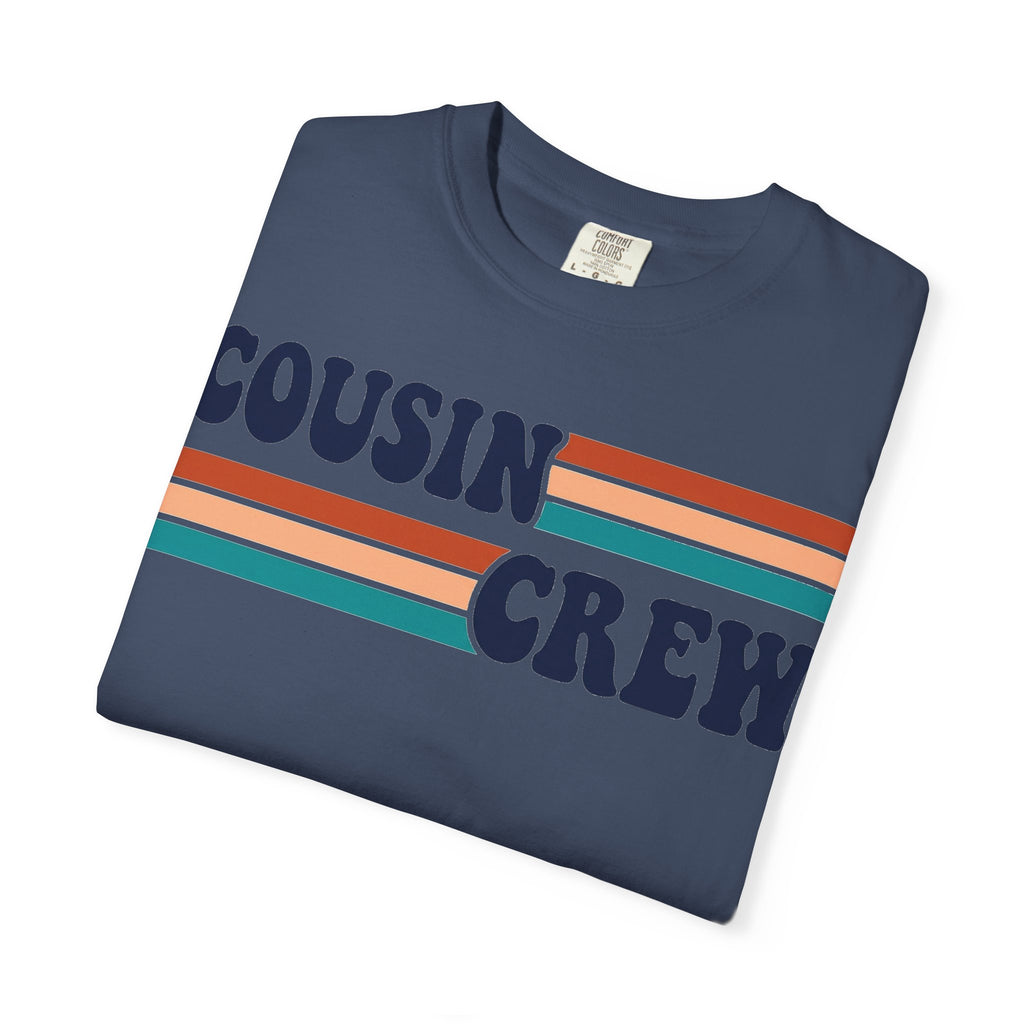 Cousin Crew Retro Stripe Shirt, Vintage Matching Family Tee, Cousin Reunion Shirt, Family Gift