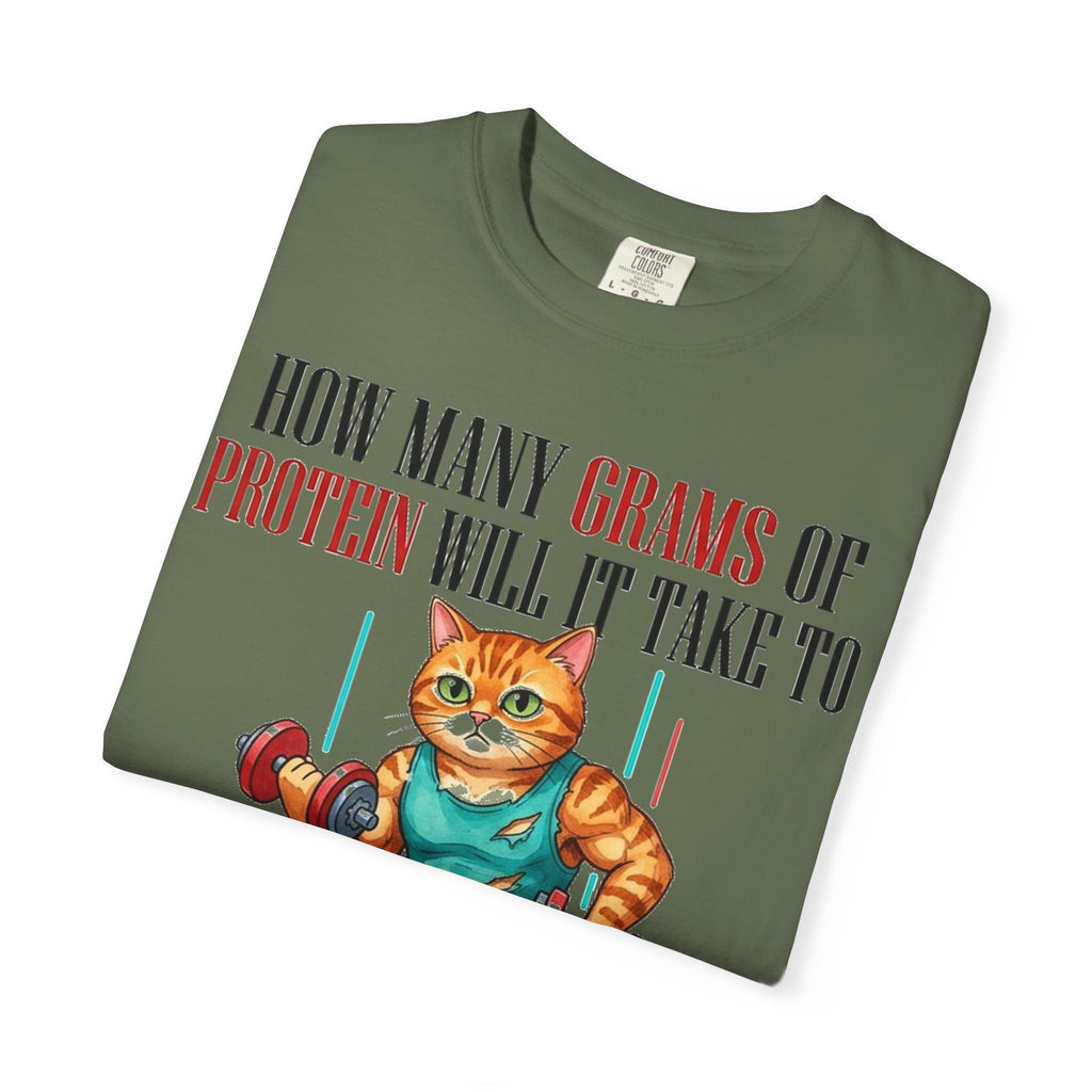 How Many Grams Of Protein Restore The Light In My Eyes Wide Shirt, Buff Gym Cat Tee, Funny Lifting Shirt, Gym Gift