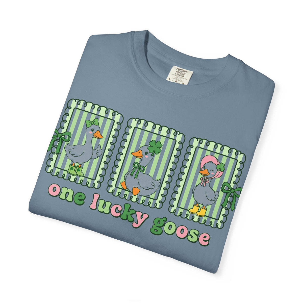 One Lucky Goose Framed Panels Shirt, Irish Goose Trio Tee, St Patricks Day Shirt, Funny Gift