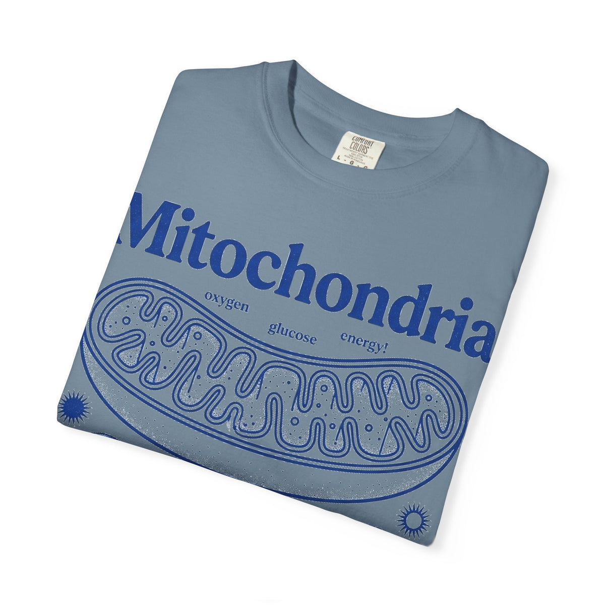 Mitochondria Powering Life Since Forever Tall Shirt, Retro Biology Poster Tee, Science Teacher Shirt, Nerd Gift