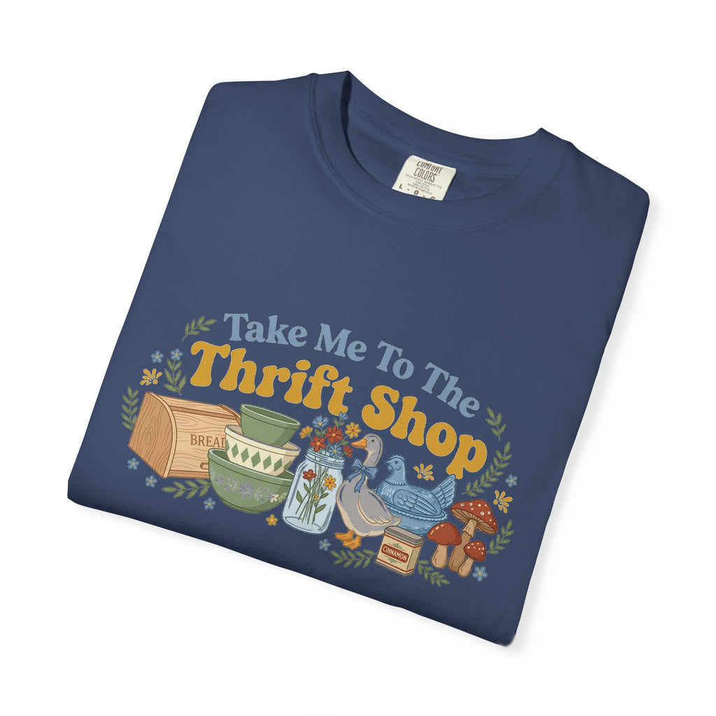 Take Me To The Thrift Shop Wide Shirt, Retro Thrift Finds Tee, Vintage Pyrex Shirt, Thrifter Gift