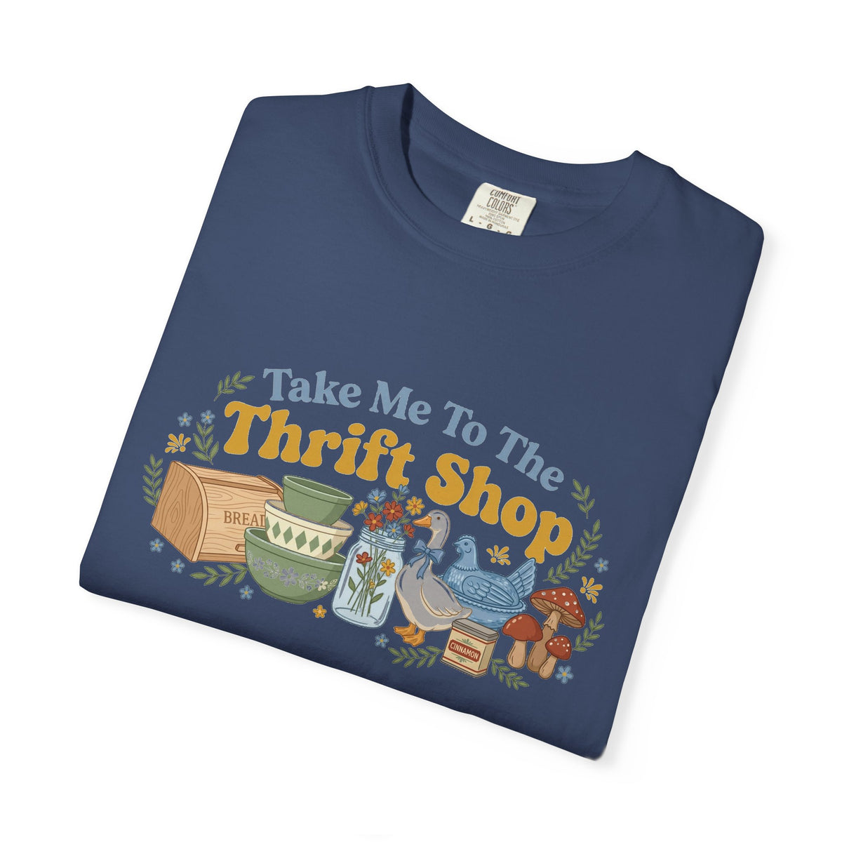 Take Me To The Thrift Shop Wide Shirt, Retro Thrift Finds Tee, Vintage Pyrex Shirt, Thrifter Gift
