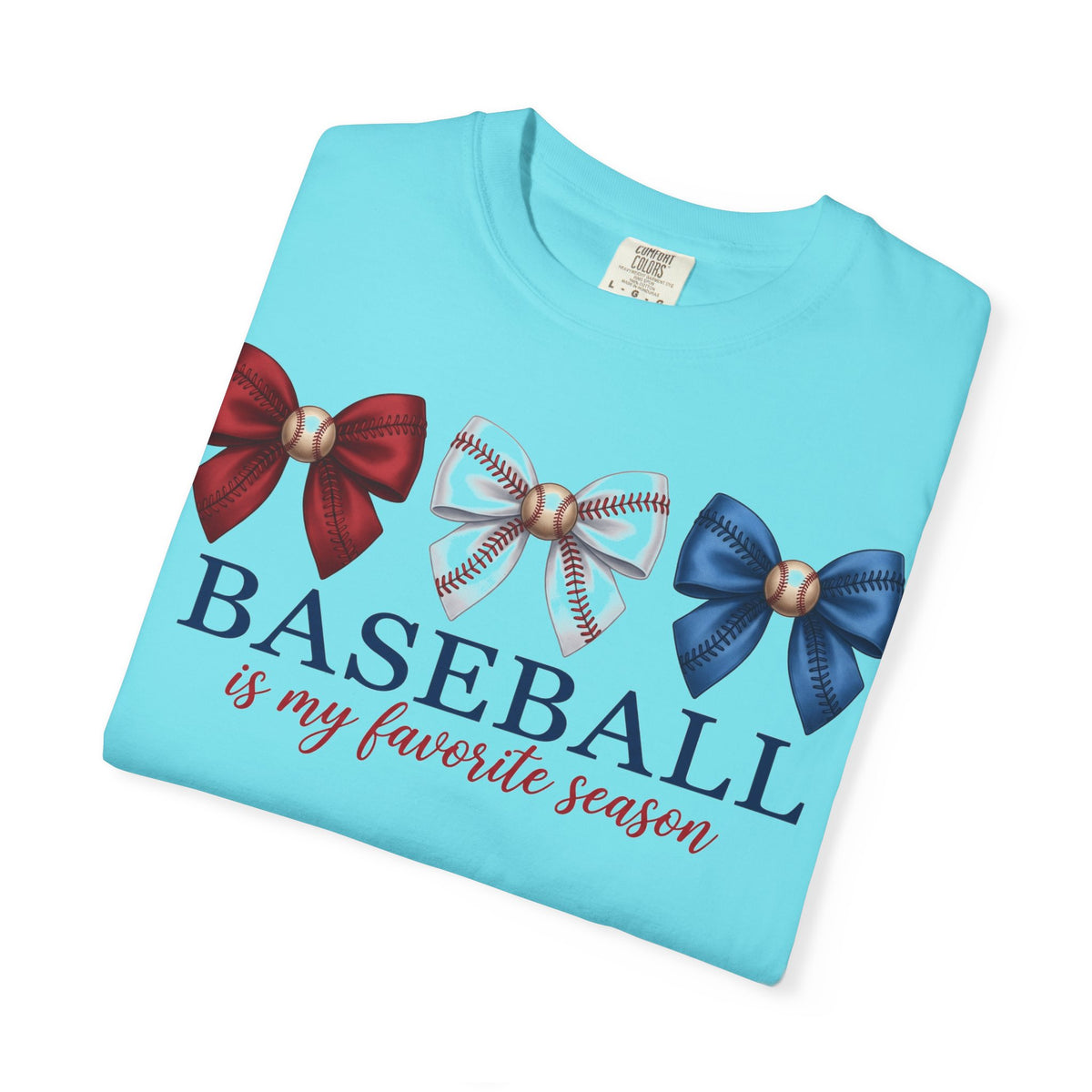 Baseball Is My Favorite Season Shirt, Coquette Baseball Bows Tee, Baseball Mom Shirt, Game Day Gift