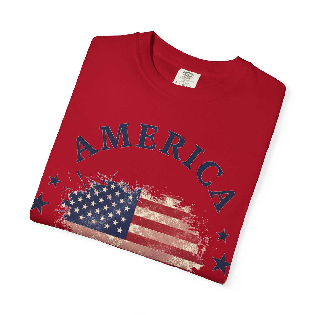 America 1776 2026 Arched Shirt, Vintage Flag Splash Tee, Patriotic Americana Shirt, Independence Day Gift