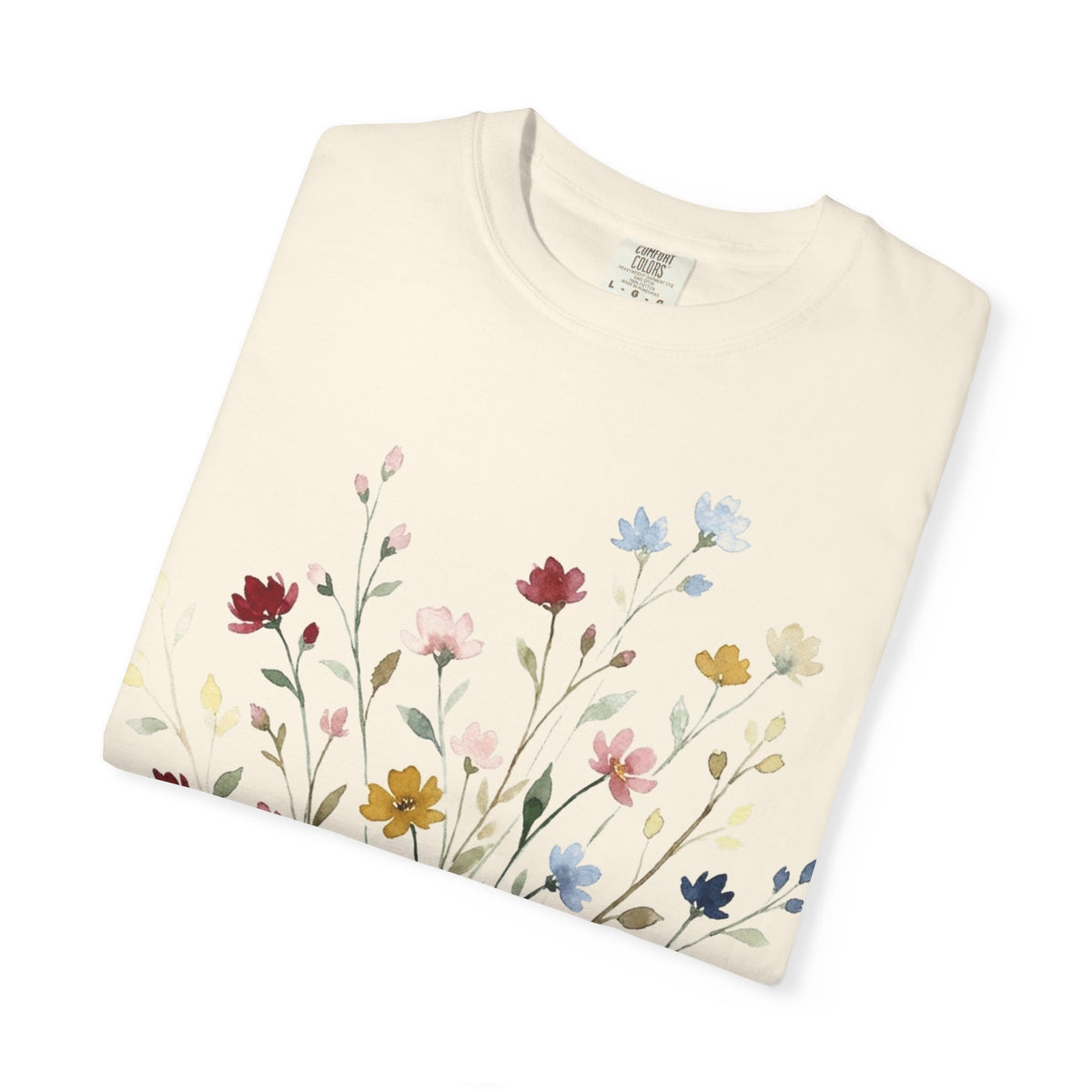 Watercolor Wildflower Spray Shirt, Painted Meadow Bouquet Tee, Cottagecore Floral Shirt, Garden Gift