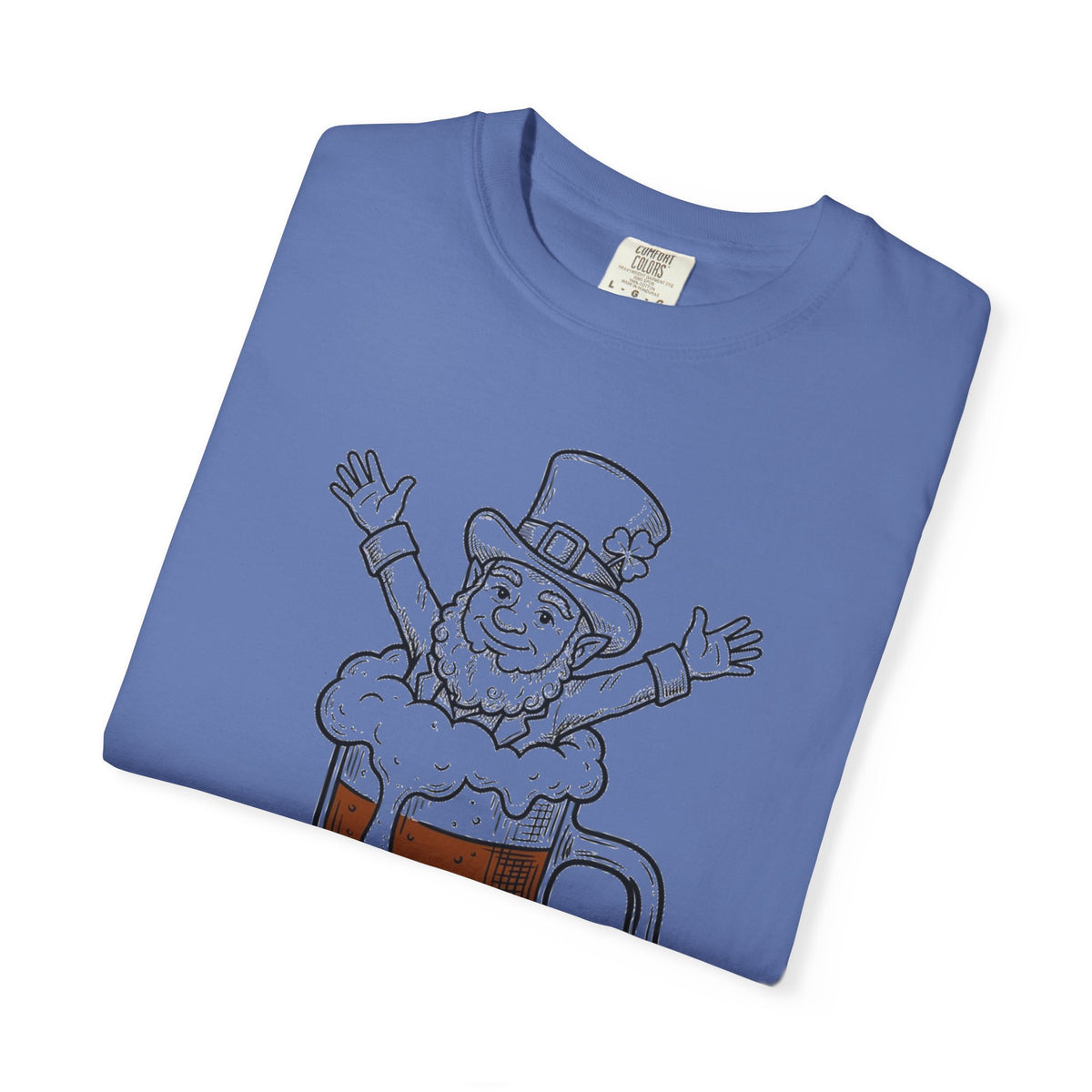 Drinks Well With Others Shirt, Funny Leprechaun Beer Tee, St Patricks Day Pub Shirt, Irish Gift