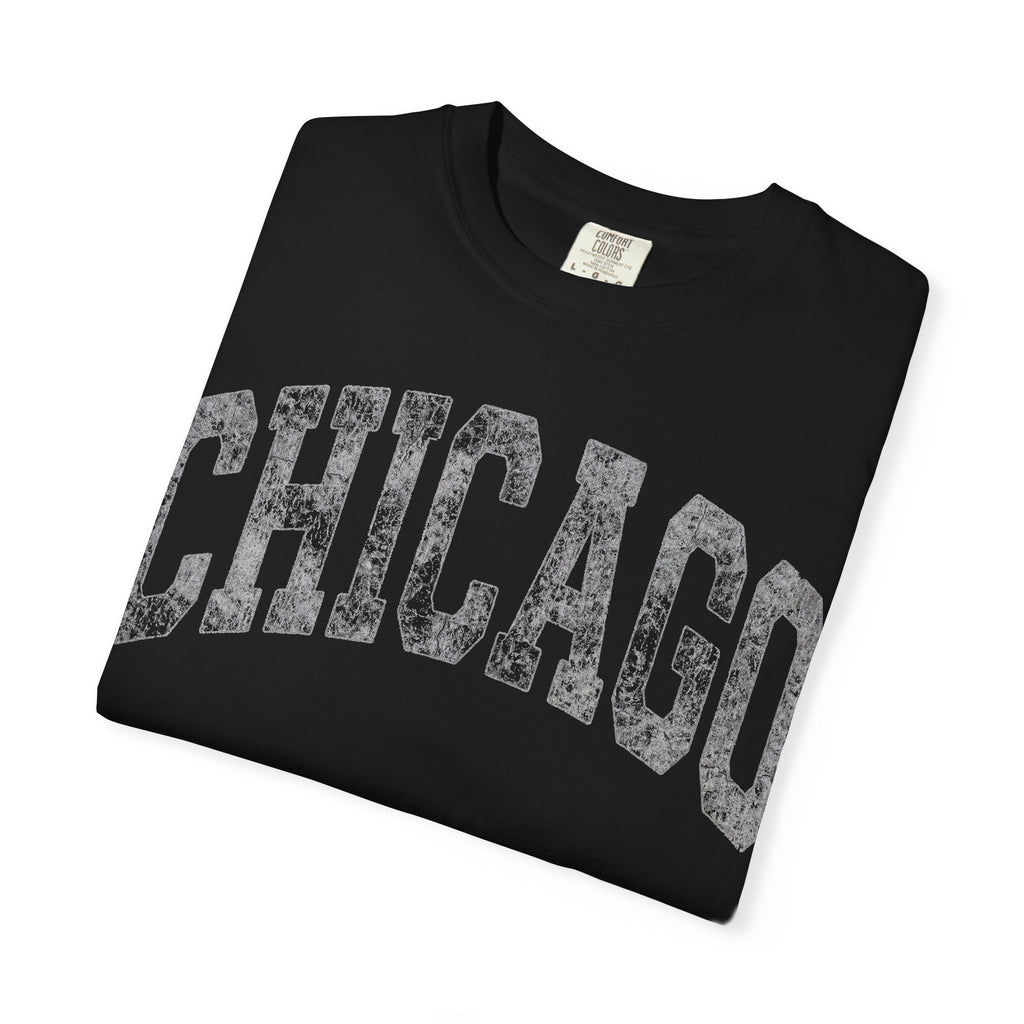 Chicago Vintage Shirt, Distressed Varsity Chicago Tee, Illinois Home City Shirt, Chicago Gift