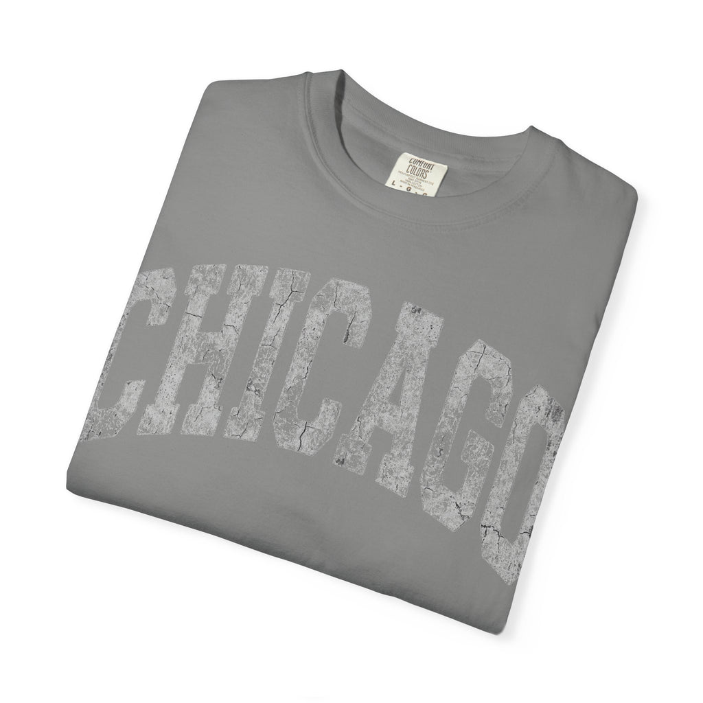 Chicago Vintage Shirt, Distressed Varsity Chicago Tee, Illinois Home City Shirt, Chicago Gift