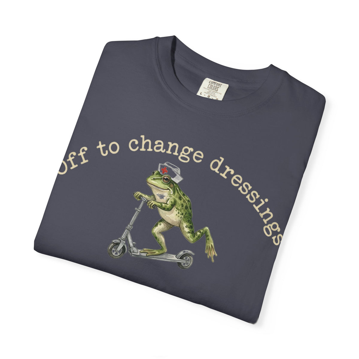 Off To Change Dressings Shirt, Funny Nurse Frog Scooter Tee, Wound Care RN Shirt, Nurse Gift