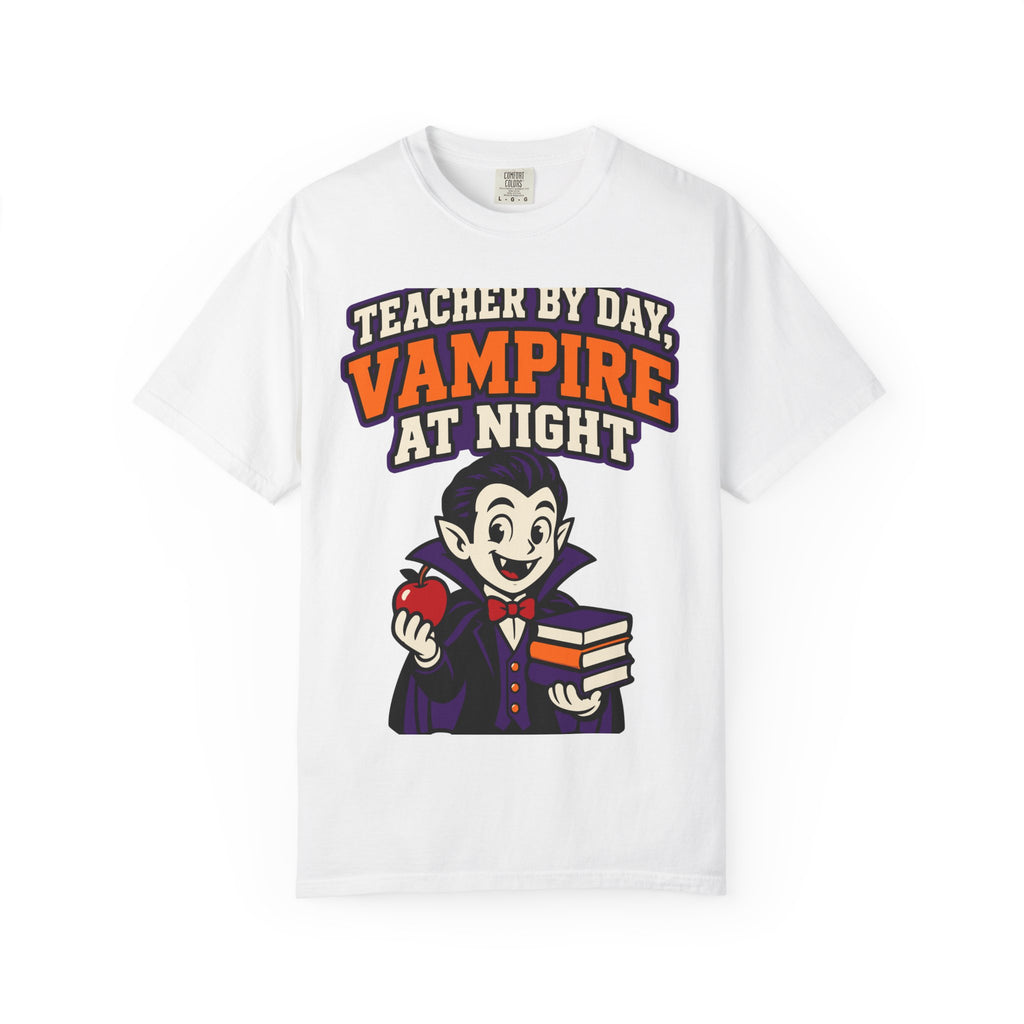 Teacher By Day, Vampire At Night Halloween Shirt, Funny Teacher Vampire Tee