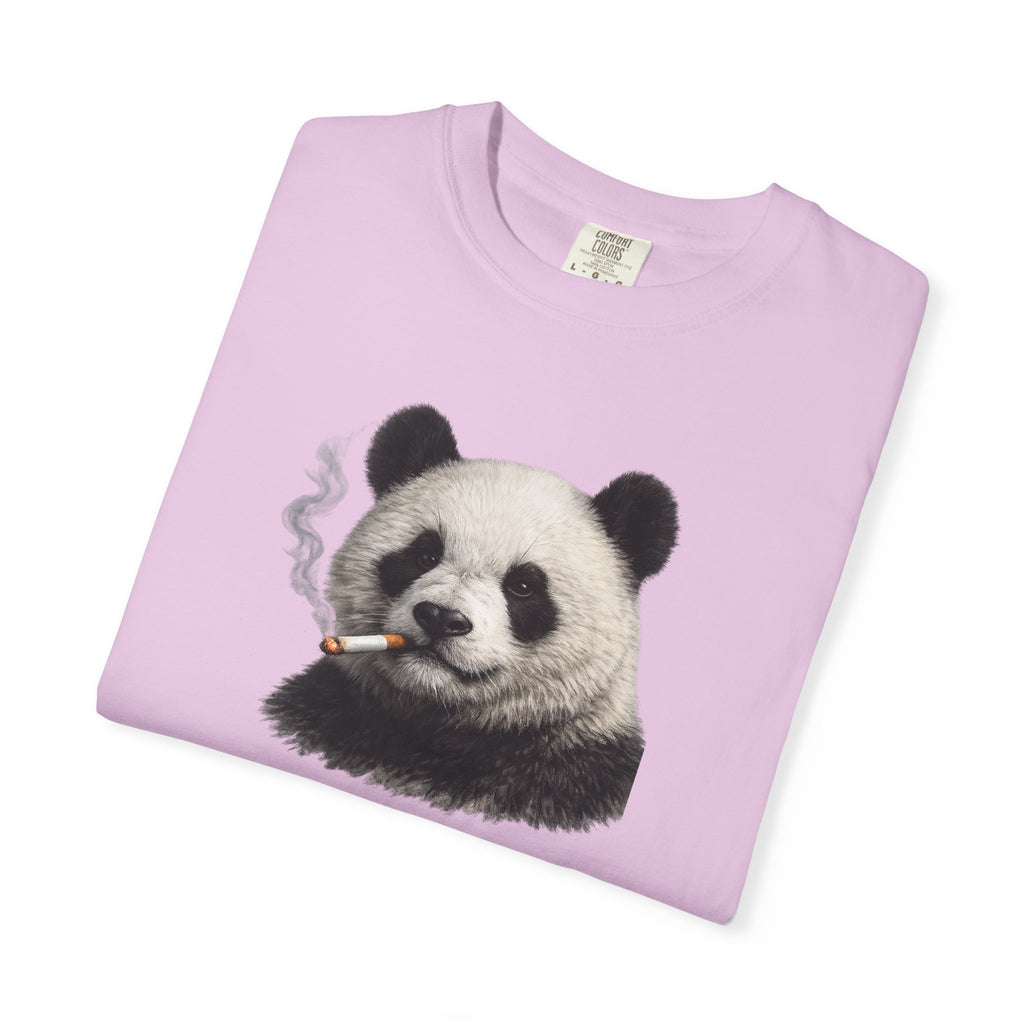 Smoky Panda Tee — Graphic Panda Smoking Design T-Shirt