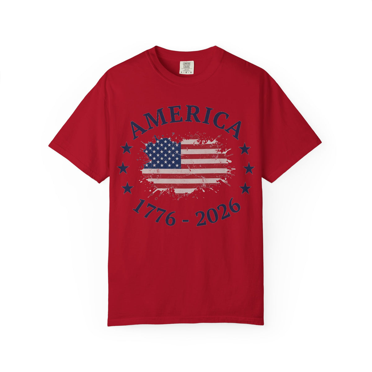 America 1776 2026 Shirt, Distressed Flag Oval Tee, Patriotic 250th Anniversary Shirt, Fourth Of July Gift