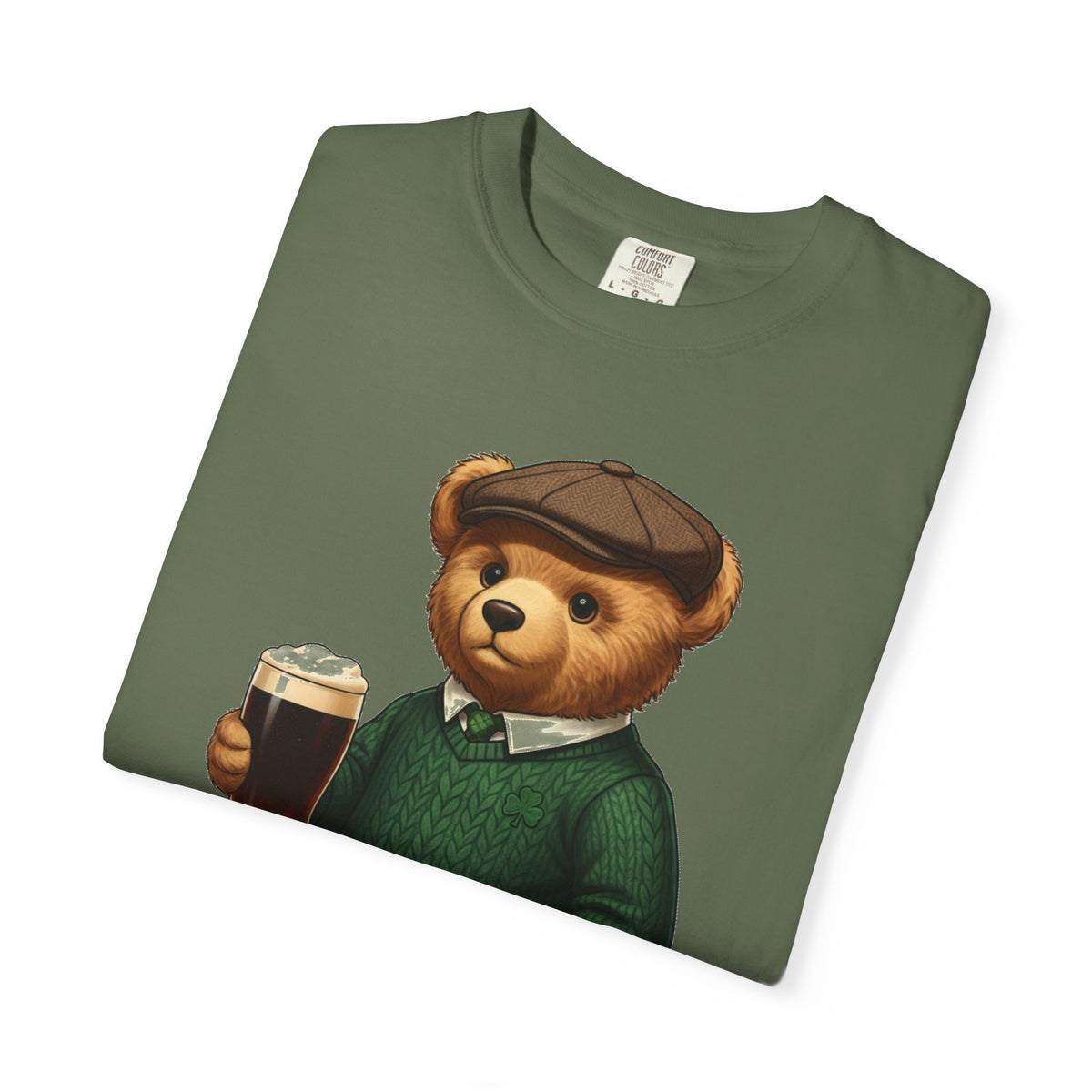 Irish Teddy Bear Pint Shirt, Shamrock Sweater Bear Tee, St Patricks Day Pub Shirt, Irish Gift