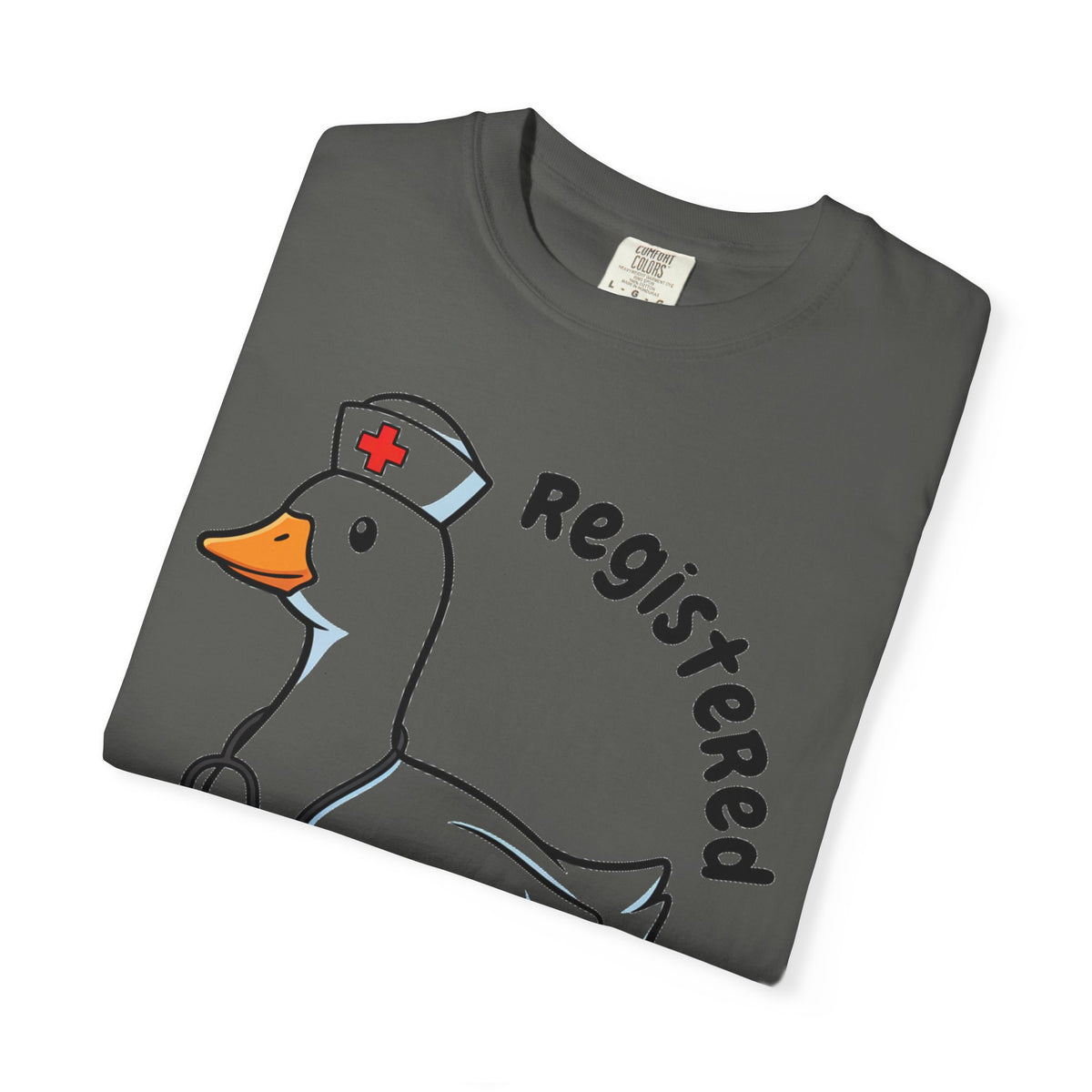 Registered Silly Goose Curved Shirt, Nurse Goose Stethoscope Tee, Funny Nurse Shirt, RN Gift