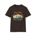 Stay Wild Bloom Bright T-Shirt — Floral Sunset Graphic Tee