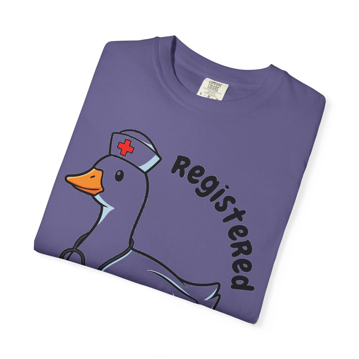 Registered Silly Goose Curved Shirt, Nurse Goose Stethoscope Tee, Funny Nurse Shirt, RN Gift