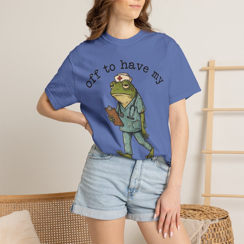 Off To Have My Flabbers Gasted Shirt, Funny Nurse Frog Tee, Sarcastic Scrubs Shirt, RN Gift