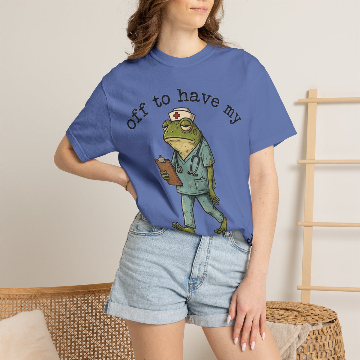 Off To Have My Flabbers Gasted Shirt, Funny Nurse Frog Tee, Sarcastic Scrubs Shirt, RN Gift