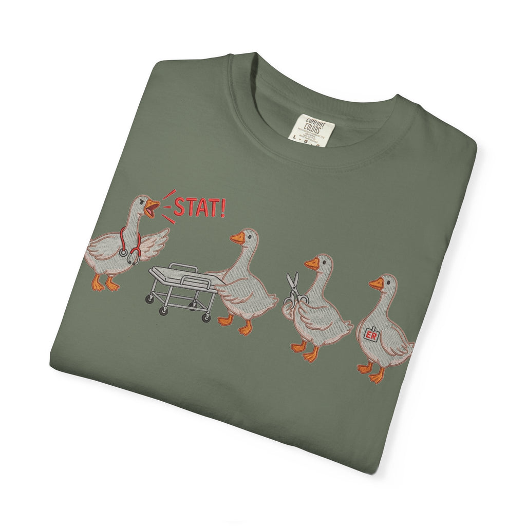 Nurse Goose Squad Stat Shirt, Funny ER Geese Tee, Night Shift Nurse Shirt, RN Team Gift