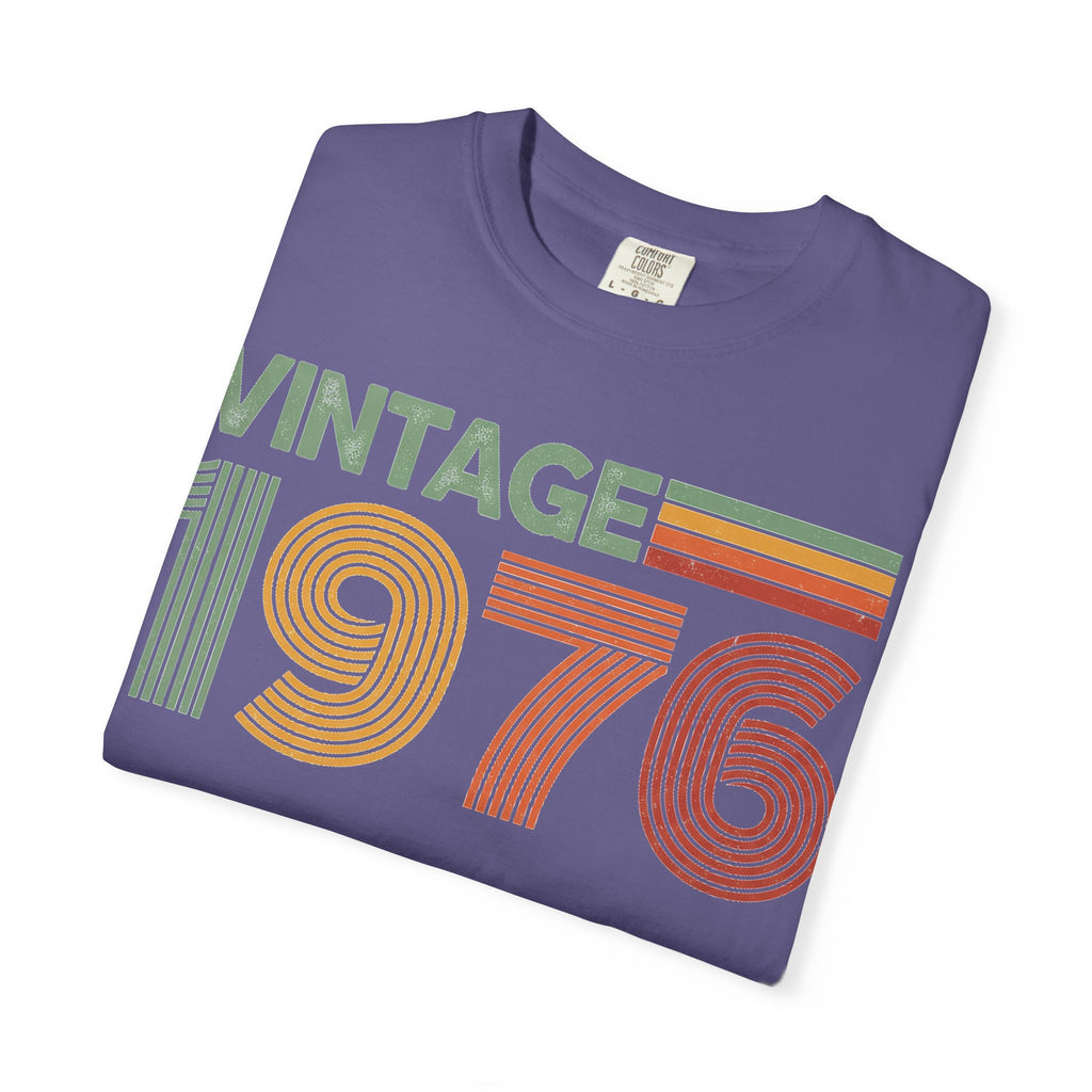 Vintage 1976 Classic Shirt, Seventies Stripe Birthday Tee, Born In 1976 Shirt, 50th Birthday Gift