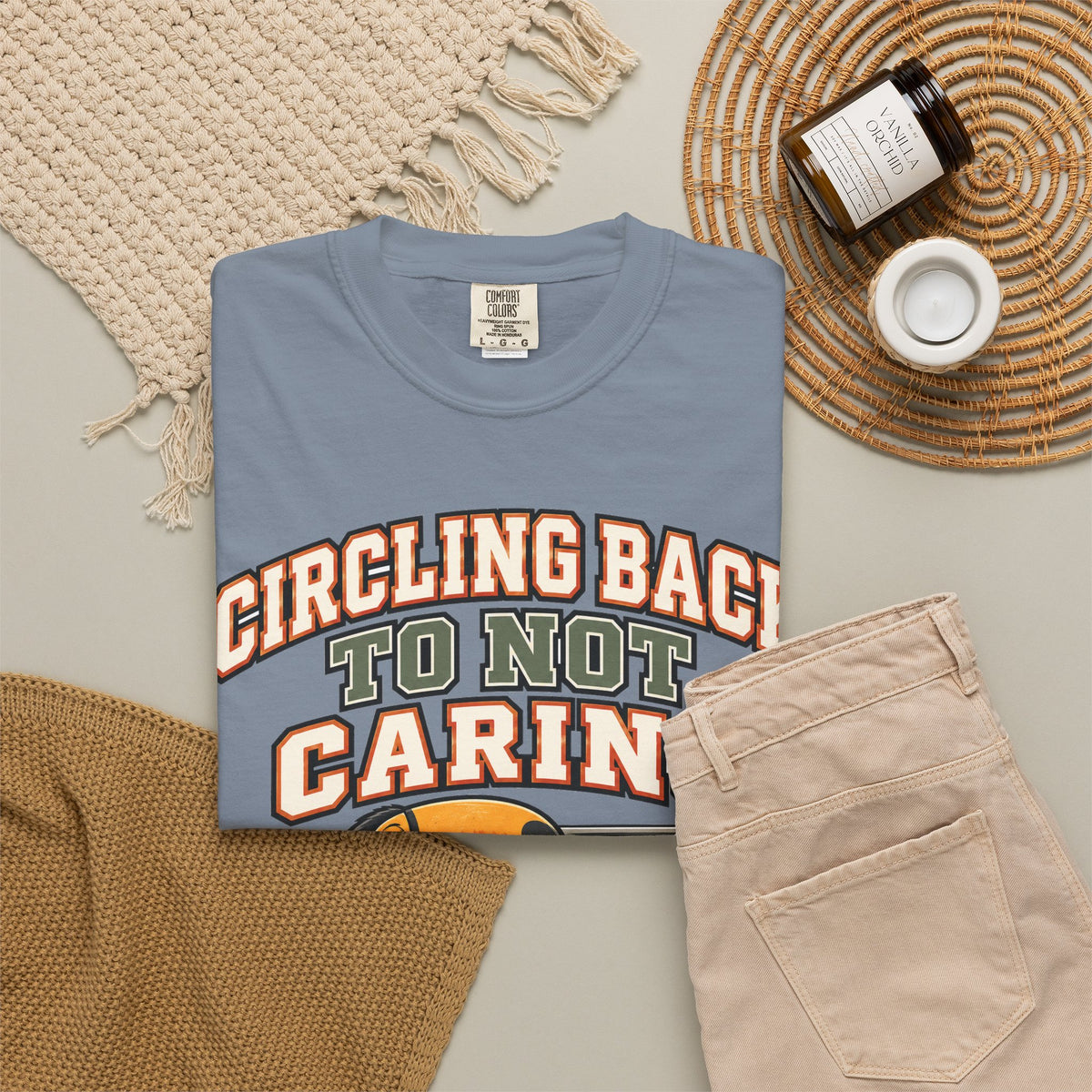 Sarcastic Shirt Circling Back To Not Caring, Funny Sarcastic Tee, Comfort Colors Graphic Shirt