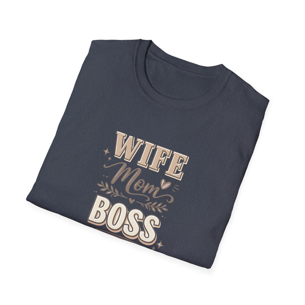 Wife Mom Boss Shirt, Mom Life Graphic Tee, Mothers Day Gift