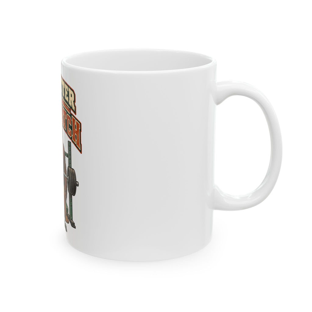 My Spotter Is A Sasquatch Mug, Funny Gym Lover Gift for Him Her, Workout Christmas Gift, Coffee Mug 11oz 15oz