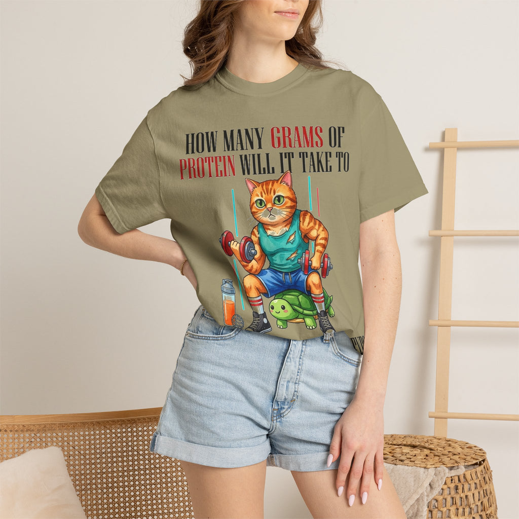 How Many Grams Of Protein Restore The Light In My Eyes Wide Shirt, Buff Gym Cat Tee, Funny Lifting Shirt, Gym Gift