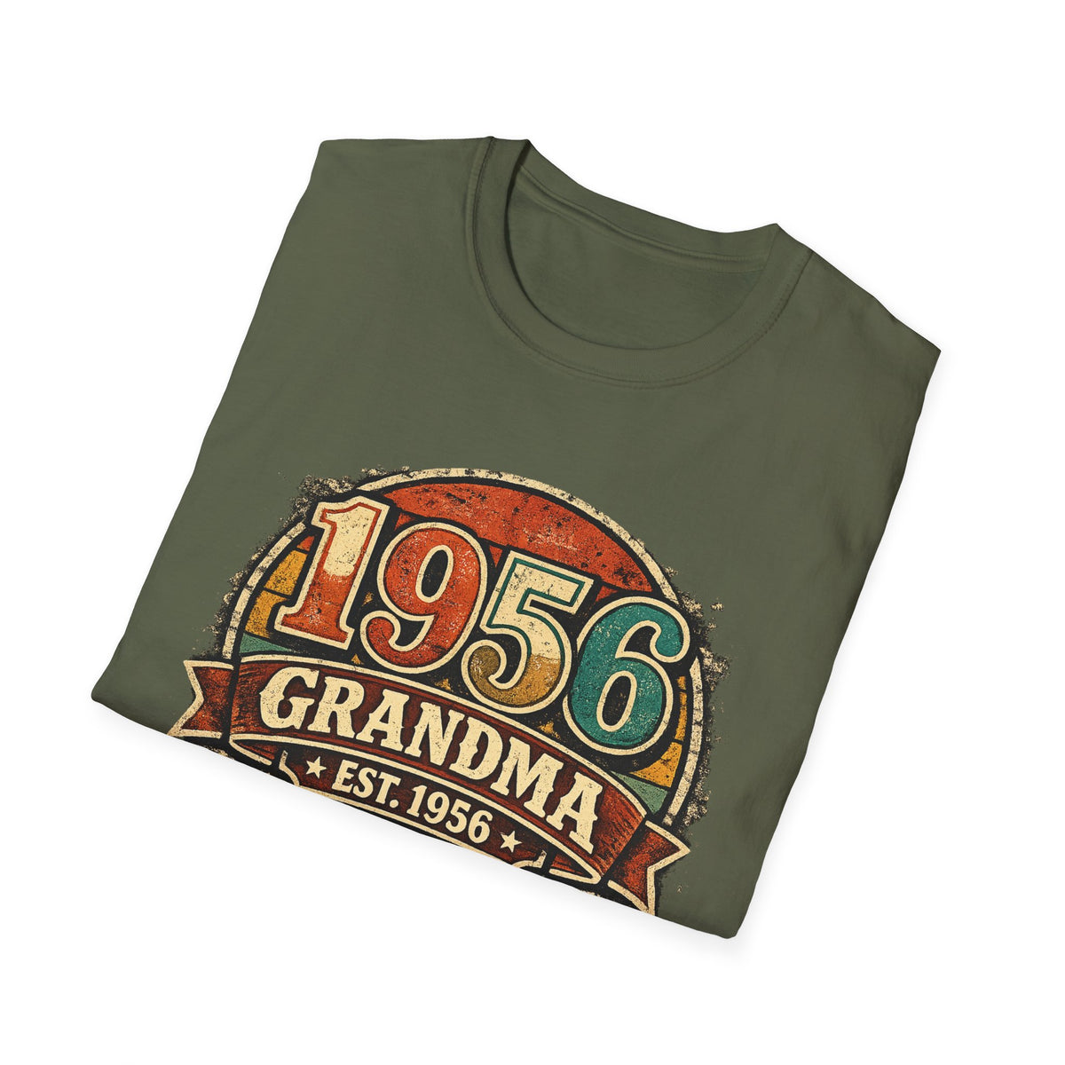 1956 Grandma T-Shirt – Vintage Established 1956 Birthday Gift